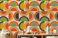 Vibrant boho pattern mural for feature walls, SUSCT57