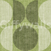 A high-quality green geometric wall mural for walls.

