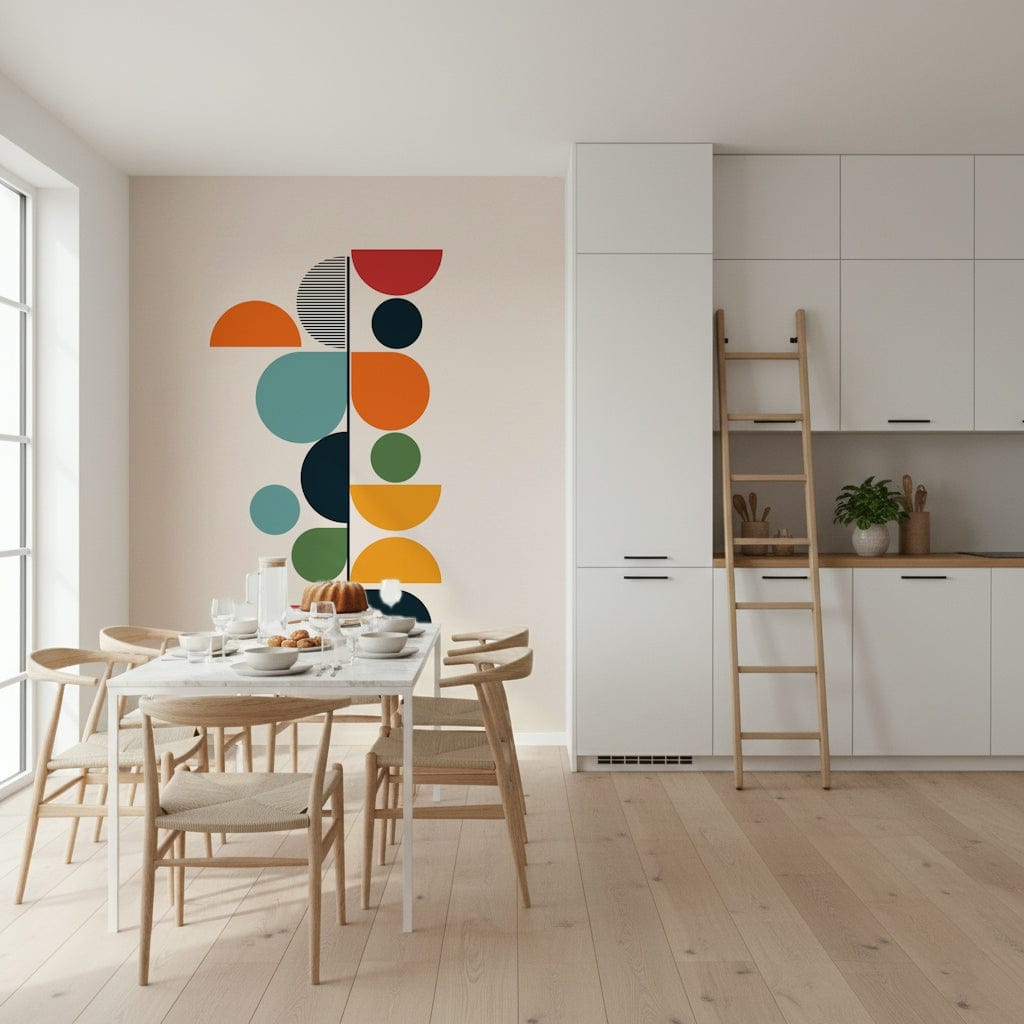 Bauhaus - Spring Wall Mural wallpaper mural with a matte finish texture.