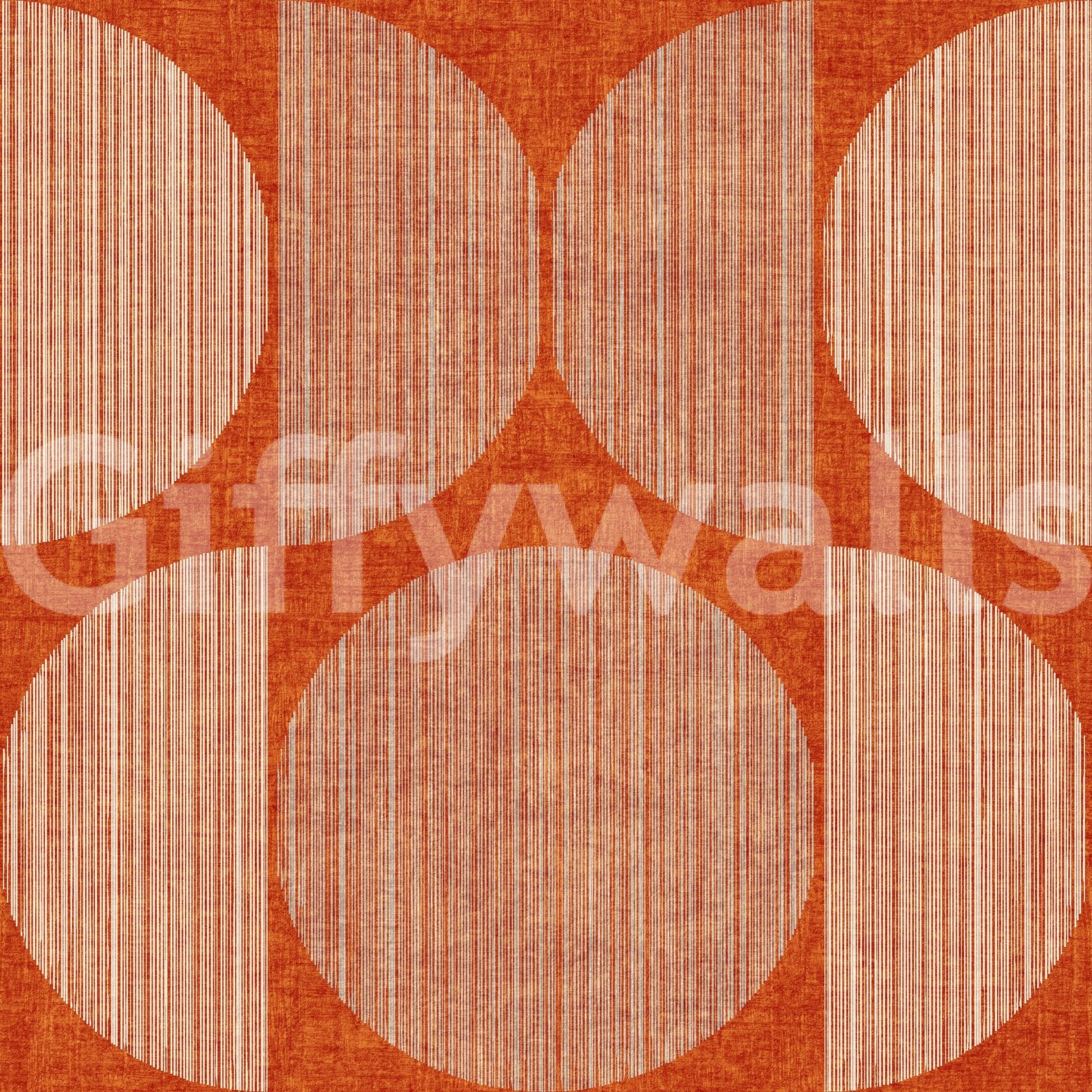 A high-quality terracotta circle wall mural for walls.

