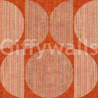 A high-quality terracotta circle wall mural for walls.

