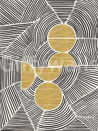 Bauhaus - Tribal Wall Mural wallpaper mural for an industrial style lounge., GD7843