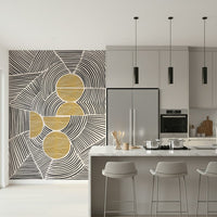 Bauhaus - Tribal Wall Mural wallpaper mural in a contemporary flat lounge., GD7843