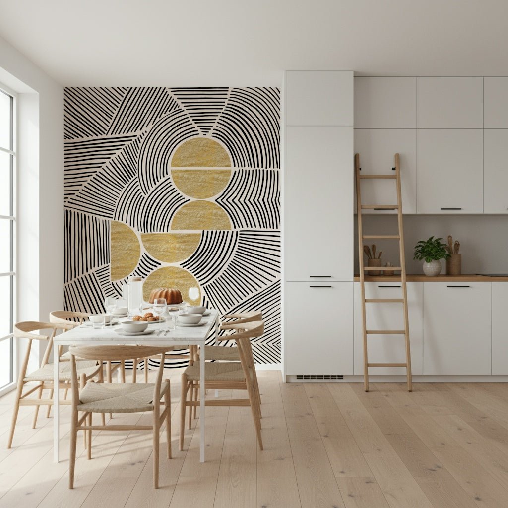 Bauhaus - Tribal Wall Mural wallpaper mural with bold primary colours., GD7843