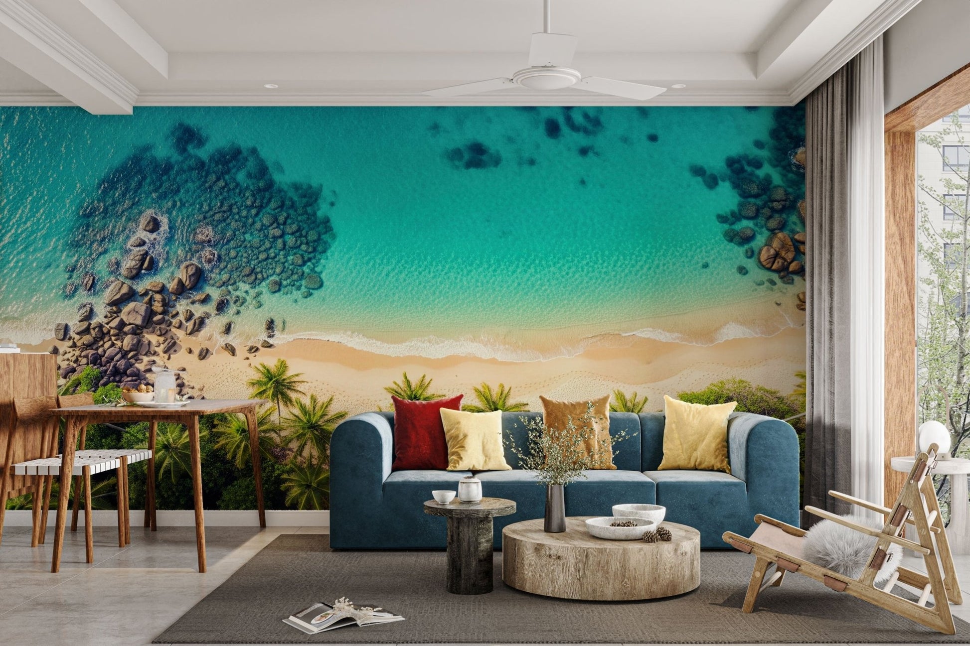 The composition is balanced and peaceful.
