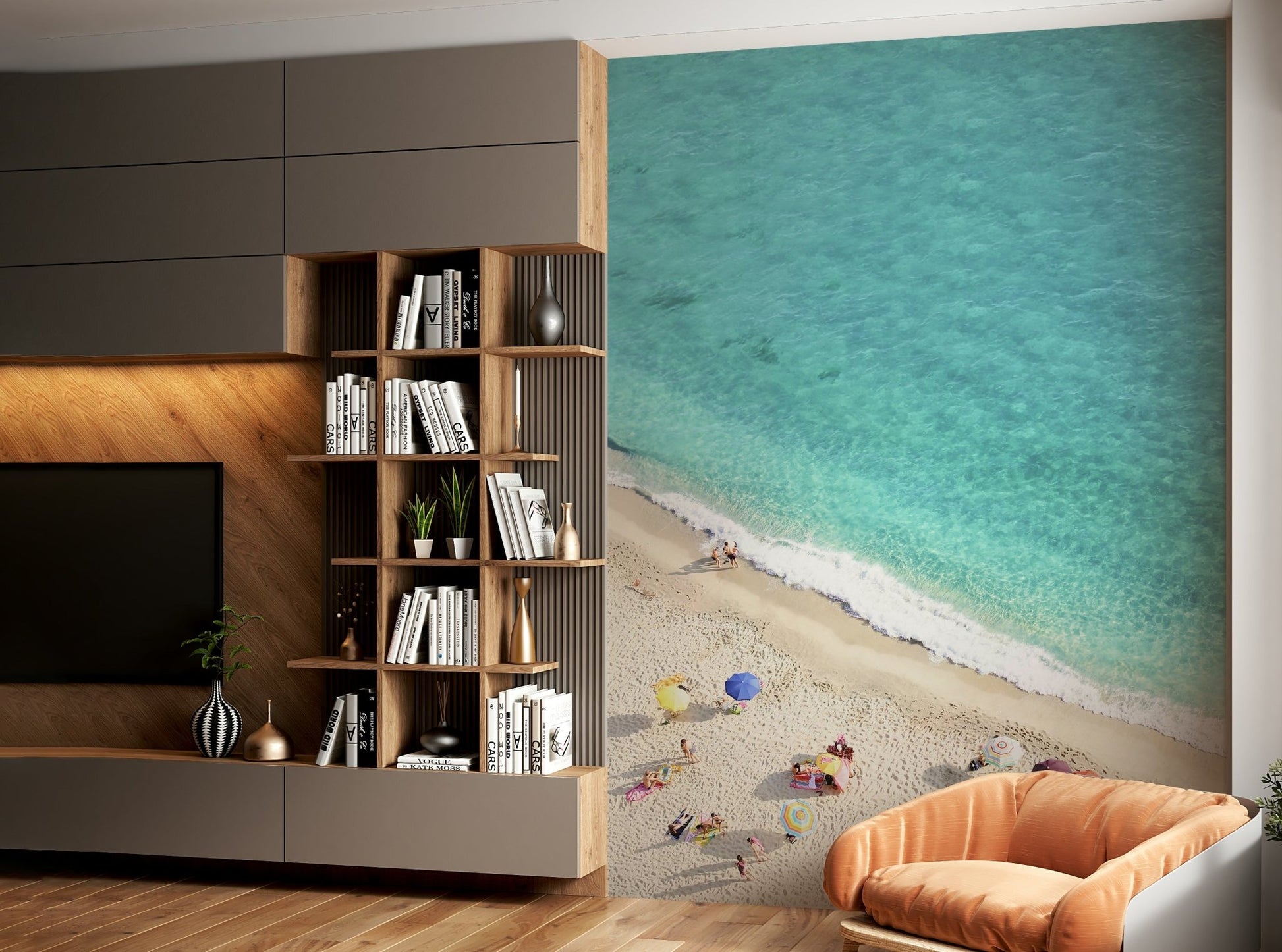 peaceful and tranquil beach wallpaper

