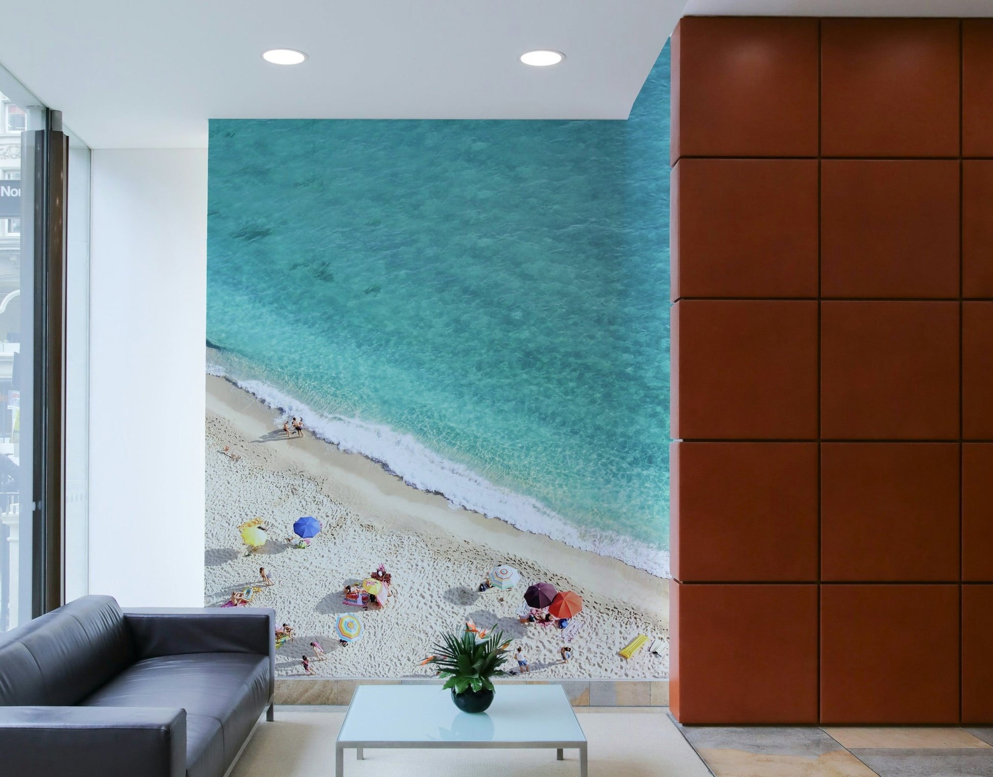 gentle ocean waves on a sunny day

