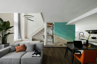 clear blue sky over a beach

