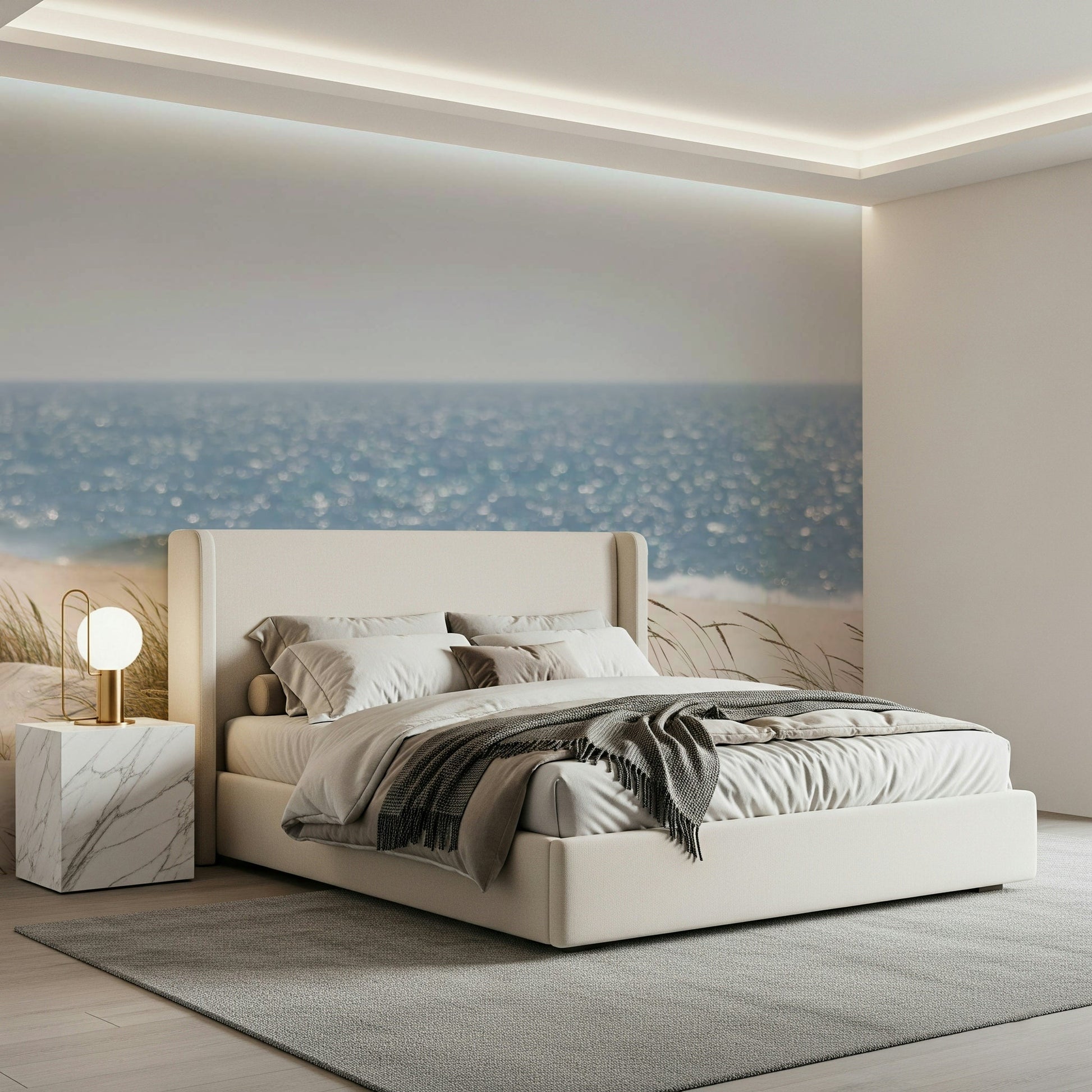 An artistic nature inspired mural for home decor.