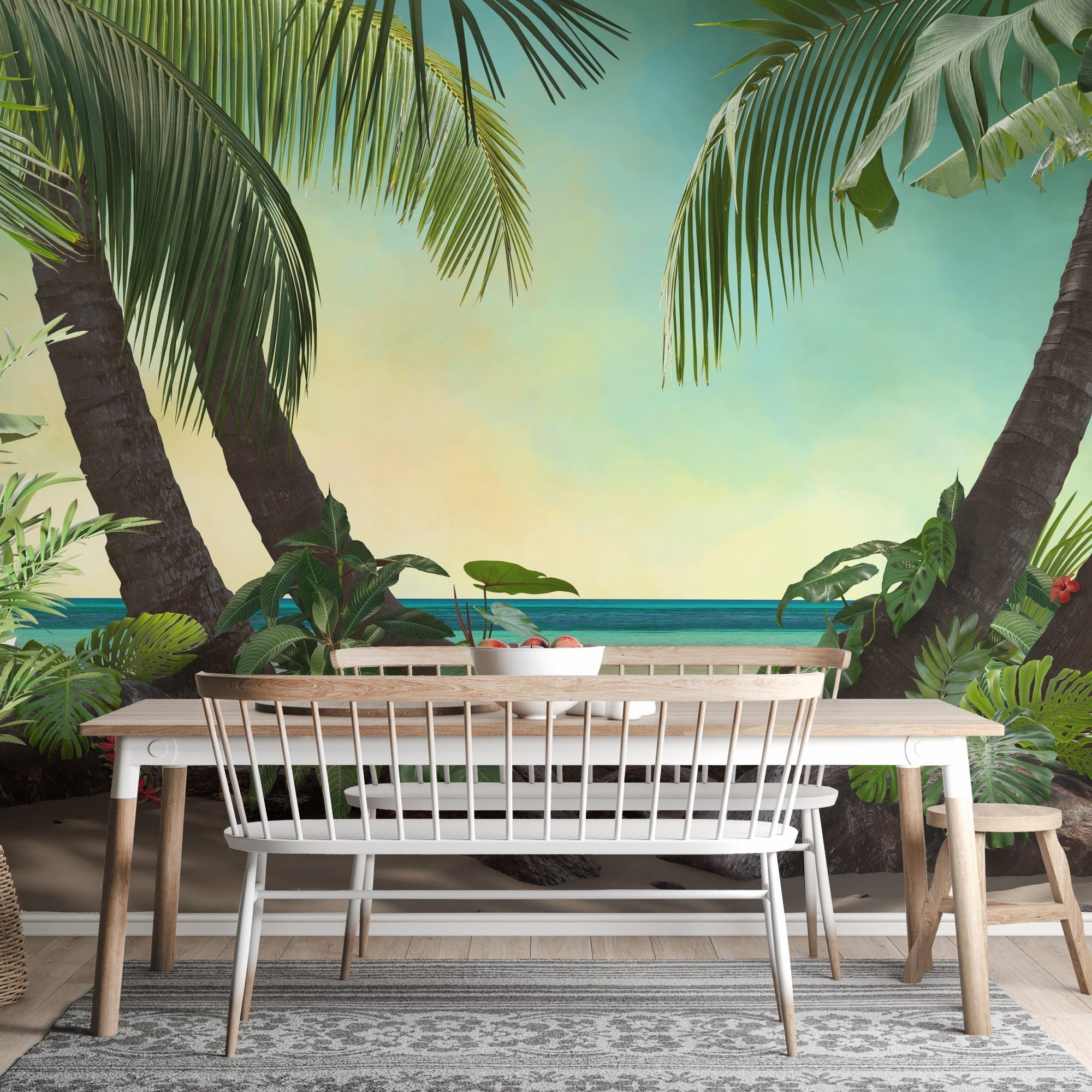 Beach Lagoon View Wallpaper B142