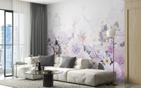 Beautiful Watercolor Peony and Rose Flower Wallpaper - Giffywalls