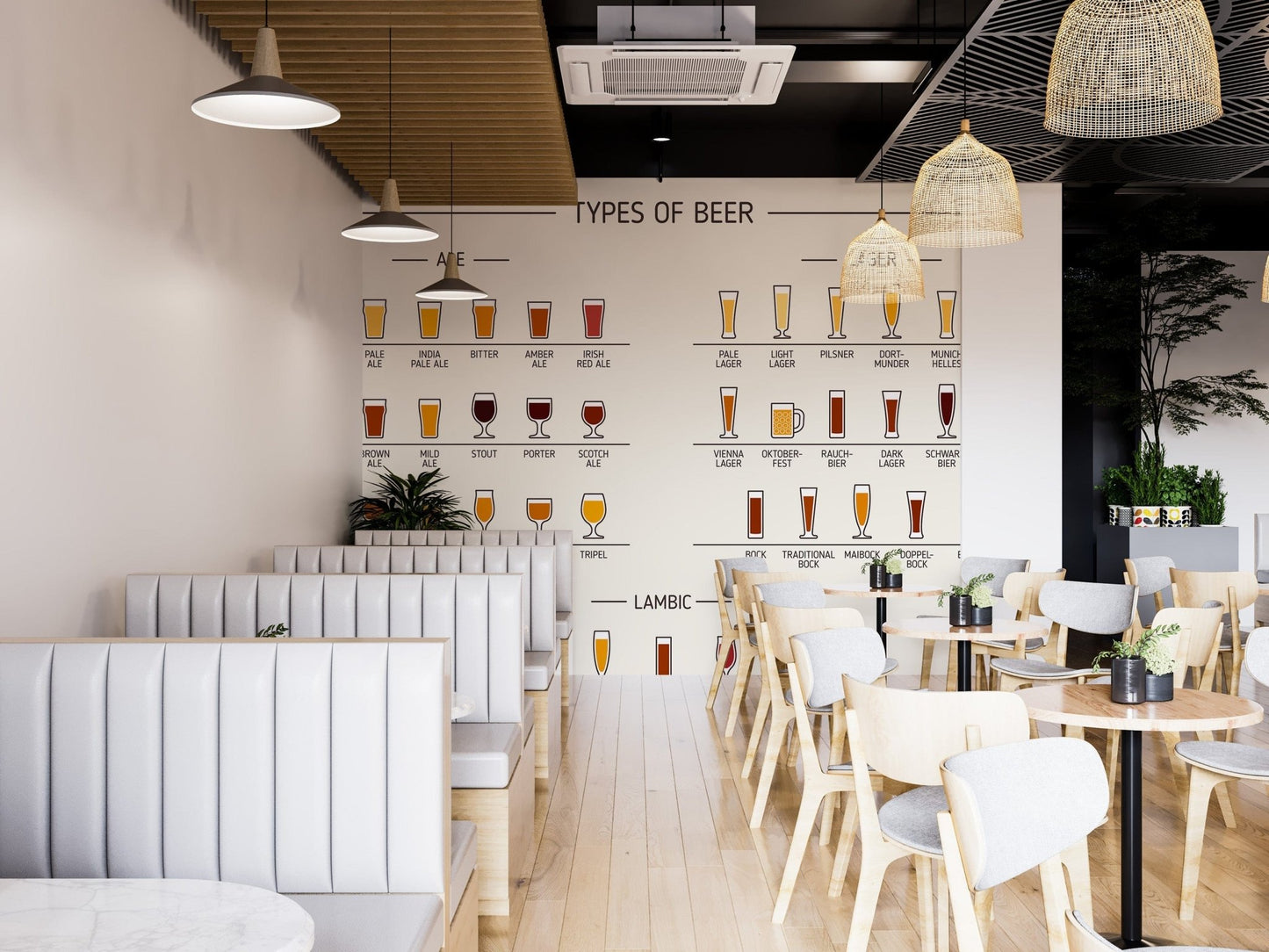 Unique beer types for your mural decor
