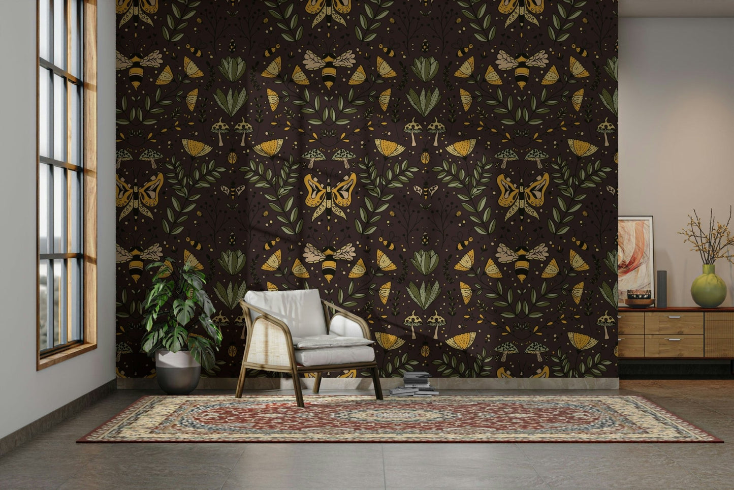 Pattern with a charming and artistic feel.

