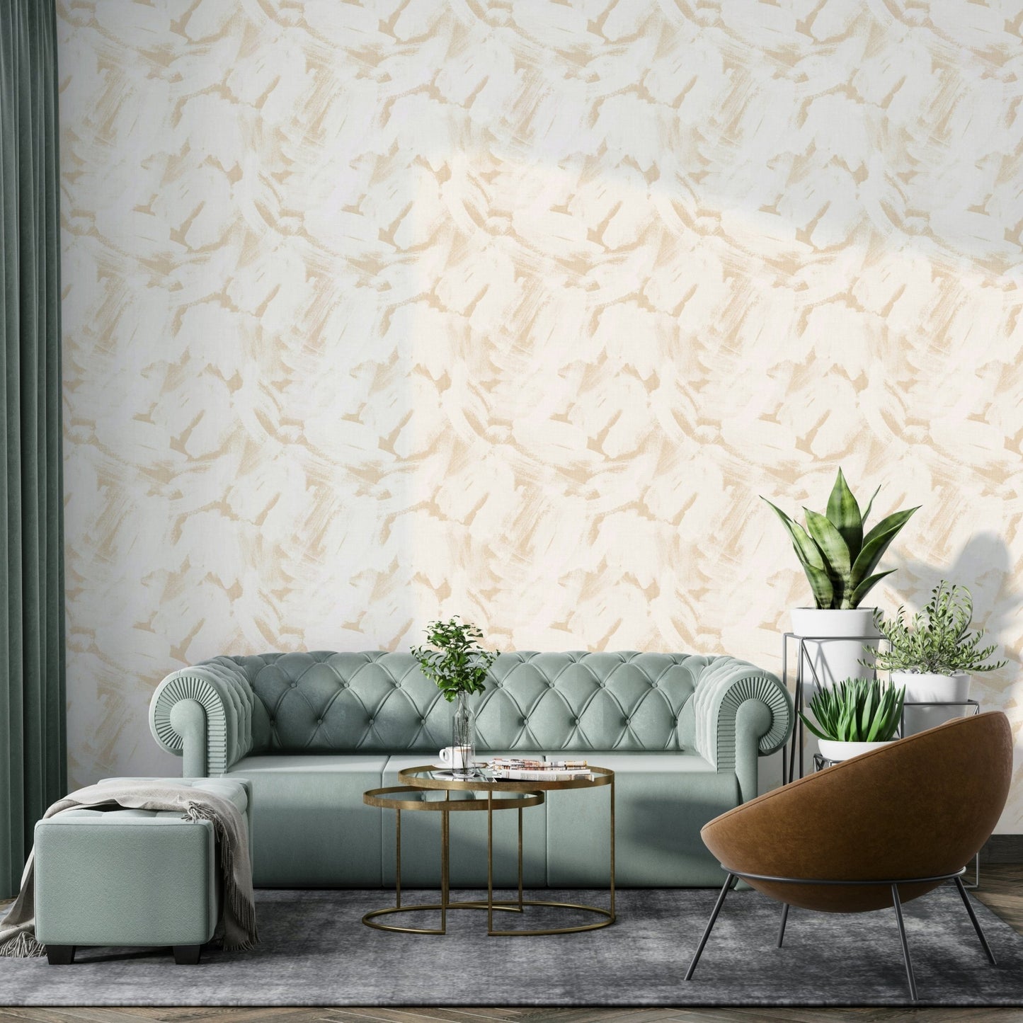 Beige Abstract Brushstroke wallpaper detail GD524

