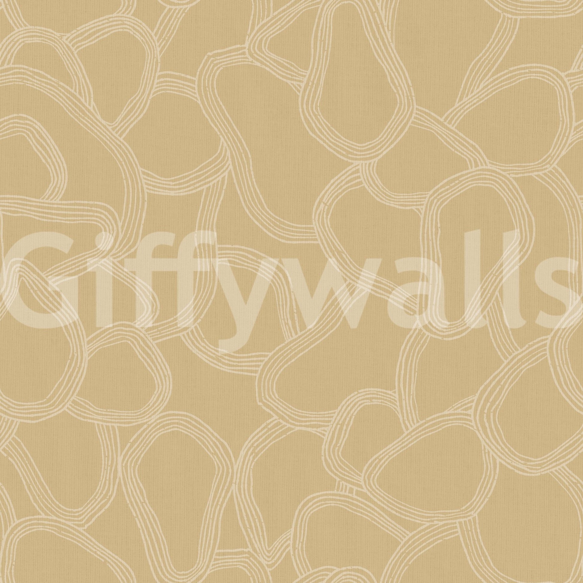 Abstract boho wallpaper with overlapping shapes

