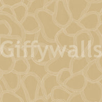 Abstract boho wallpaper with overlapping shapes


