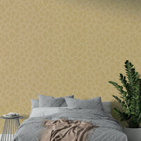 Modern abstract arches design on beige wallpaper

