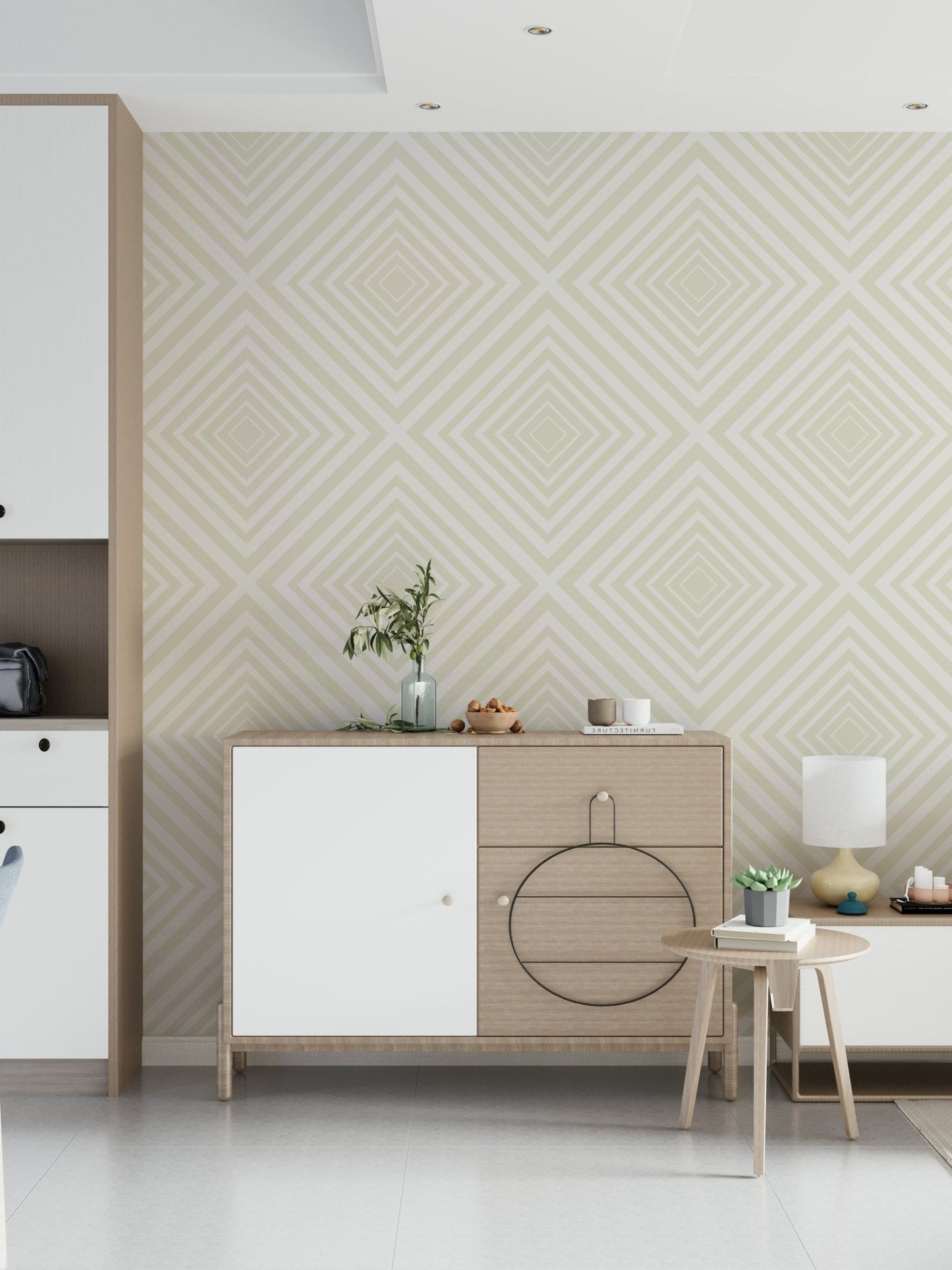 Beige Chevron Wallpaper⁠