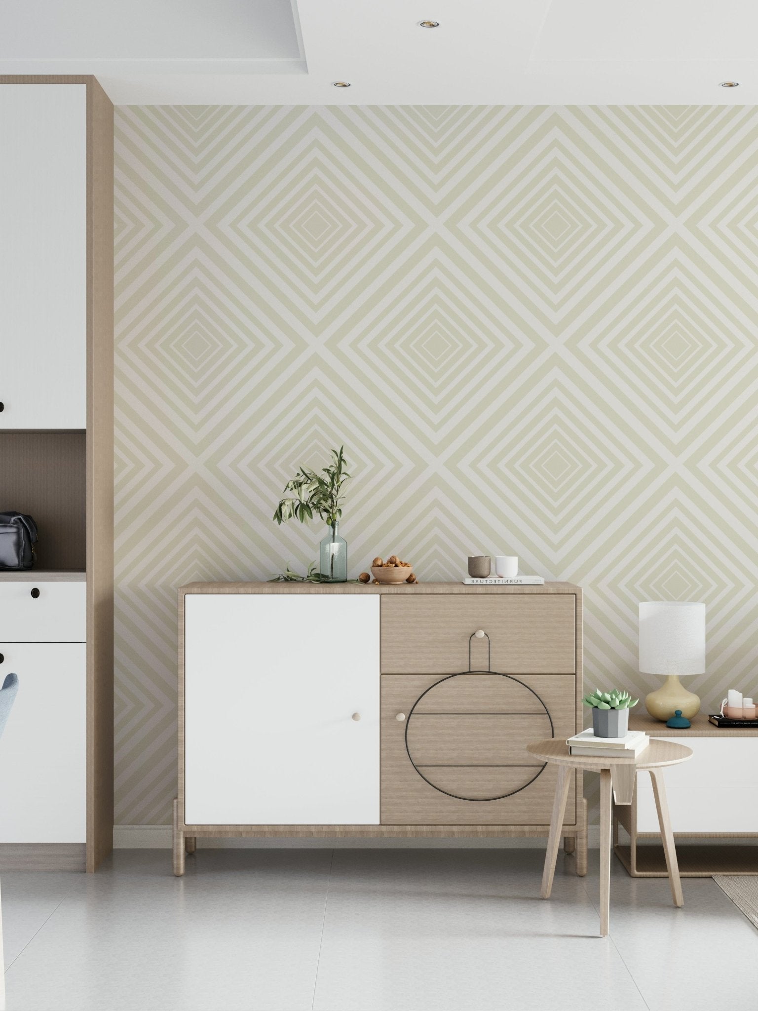 Beige Chevron Wallpaper⁠