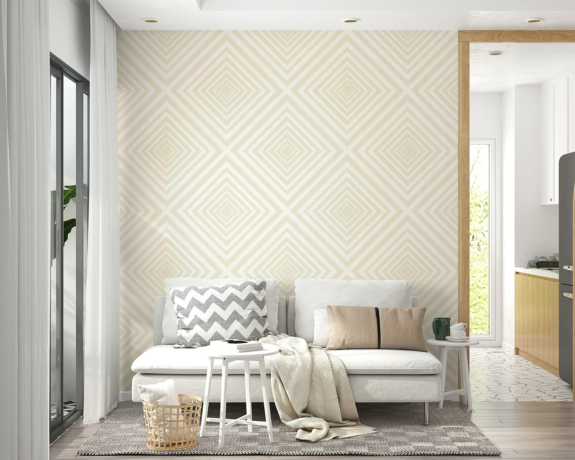 Beige Chevron Wallpaper⁠