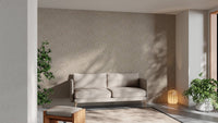 Beige damask wall decor mural
