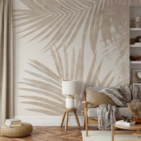 A stylish abstract jungle mural for fashionable wallpaper., GD4585