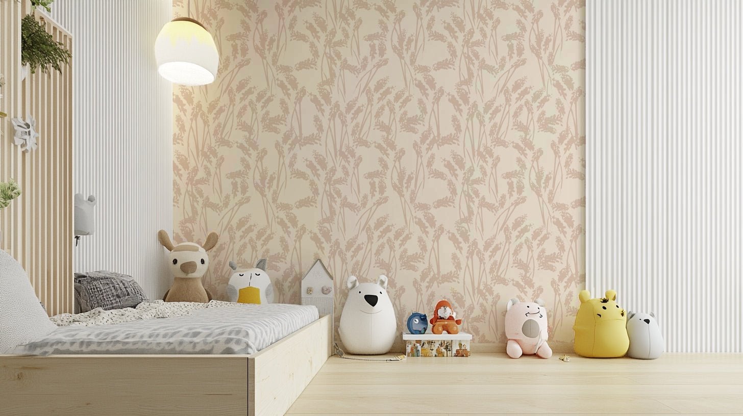 Close-up of a subtle, beige grasses pattern, GD4484