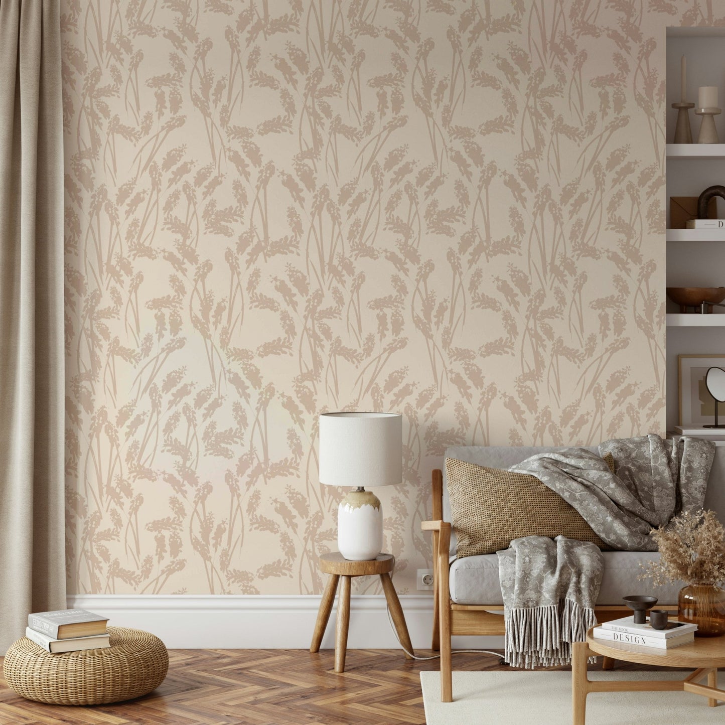 Wallpaper for walls with a calm, natural feel

