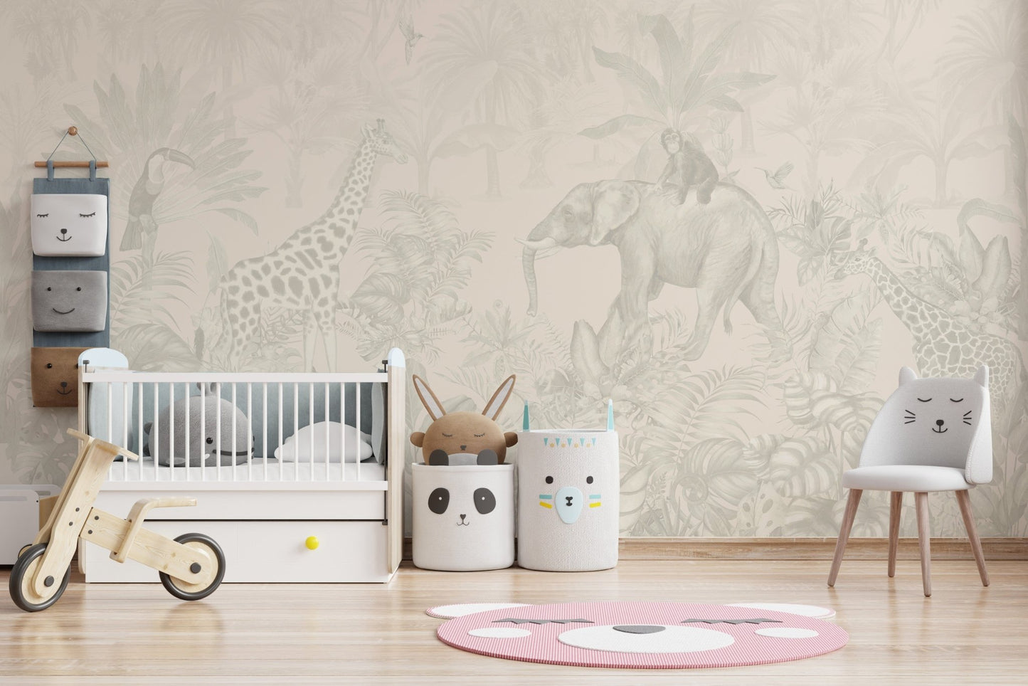 Subtle Jungle Scene Wallpaper Mural
