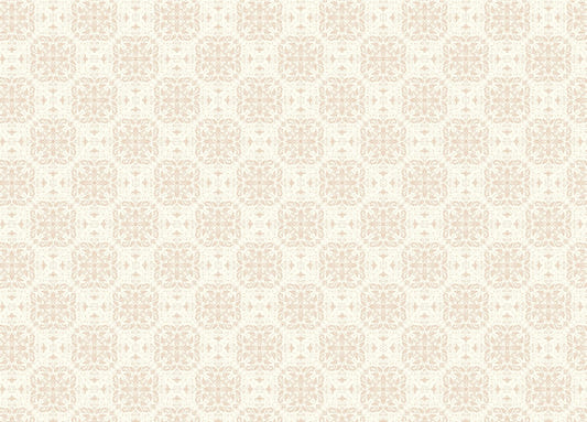 Beige Small Pattern Damask Wallpaper Mural