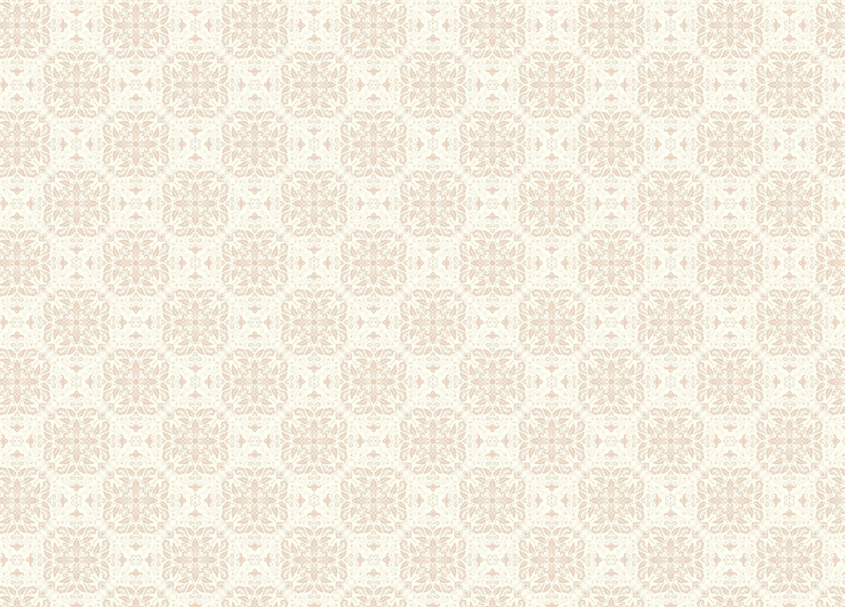 Beige Small Pattern Damask Wallpaper Mural
