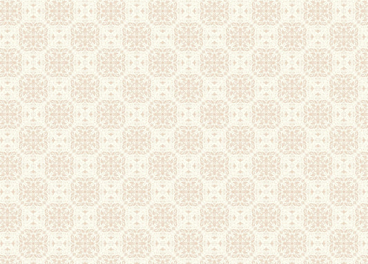 Beige Small Pattern Damask Wallpaper Mural