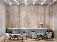 Beige Wood Panel Wallpaper Mural - Giffywalls wood-04