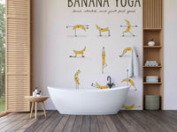 Humorous banana wall design for kids' rooms

