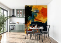 A serene vibrant beach wall mural for your decor.