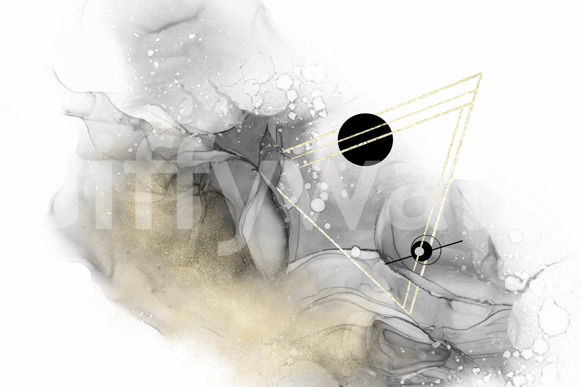 Milky Way-inspired mural art for bedroom or study walls

