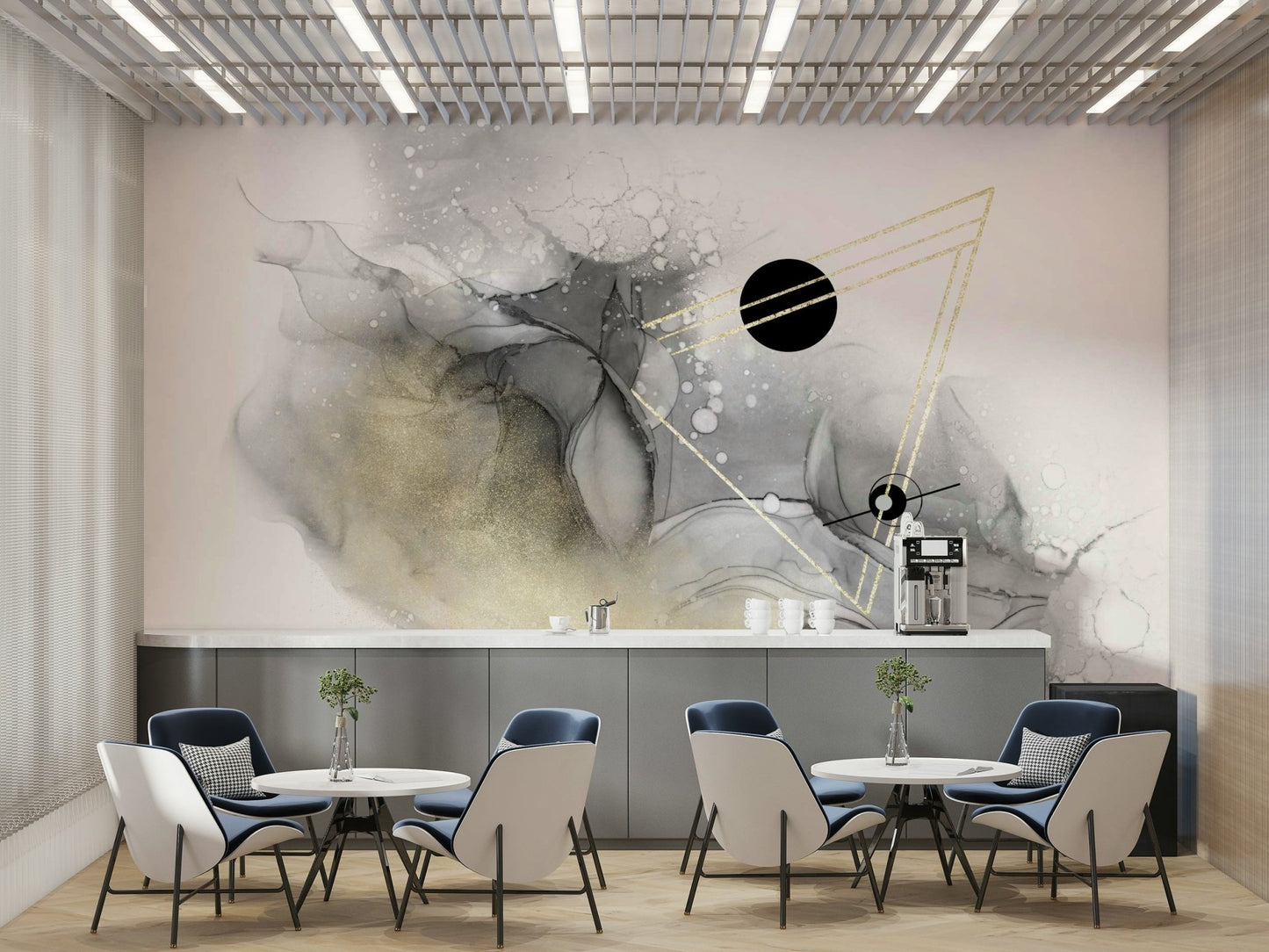 Galaxy mural wallpaper featuring outer space scenery

