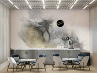 Galaxy mural wallpaper featuring outer space scenery


