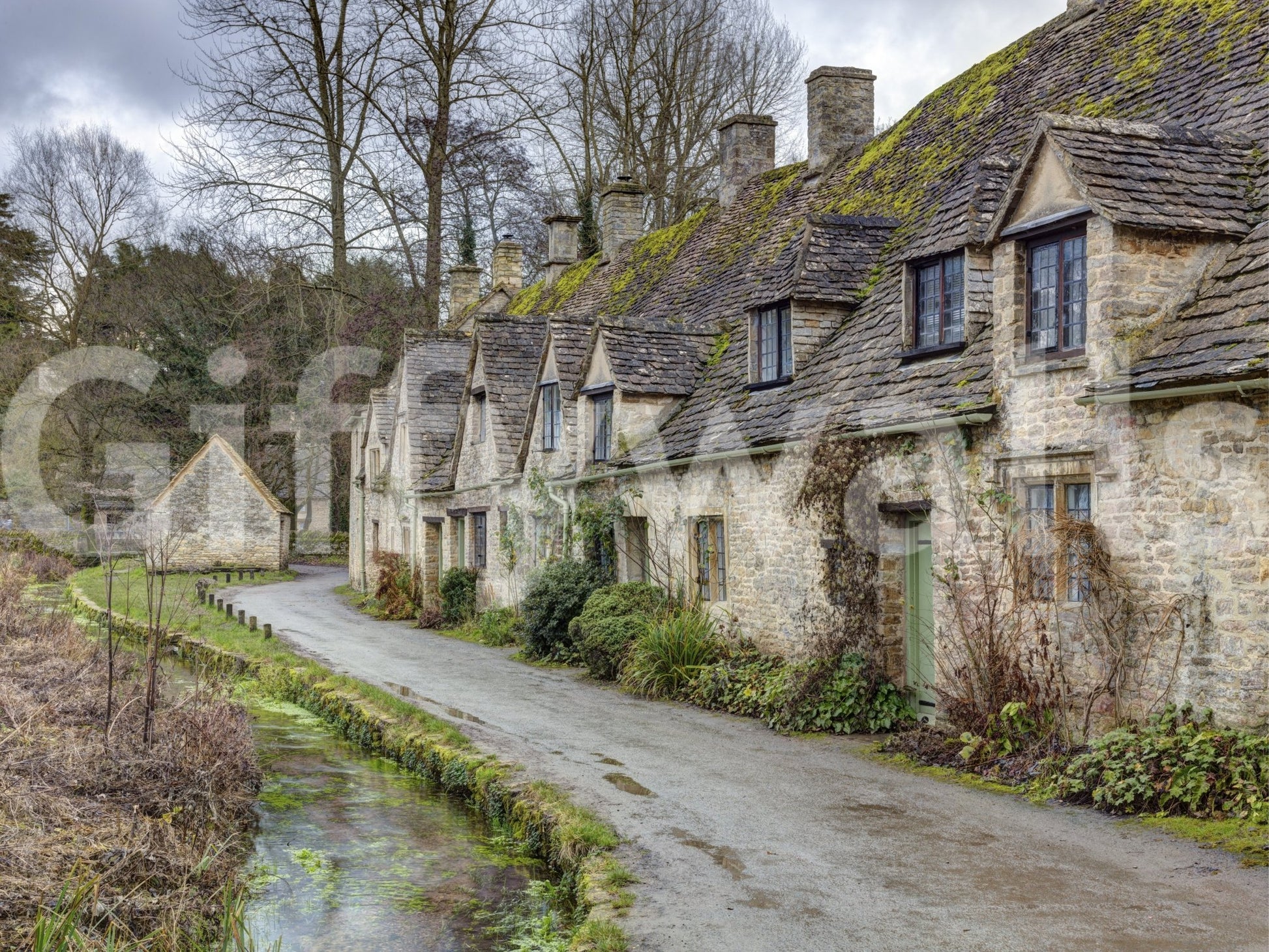 The image captures a famous landmark, Arlington Row.

