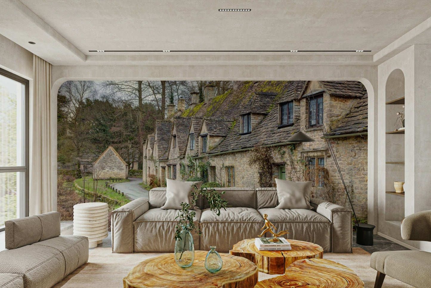 The lighting is soft and natural on an overcast day.

