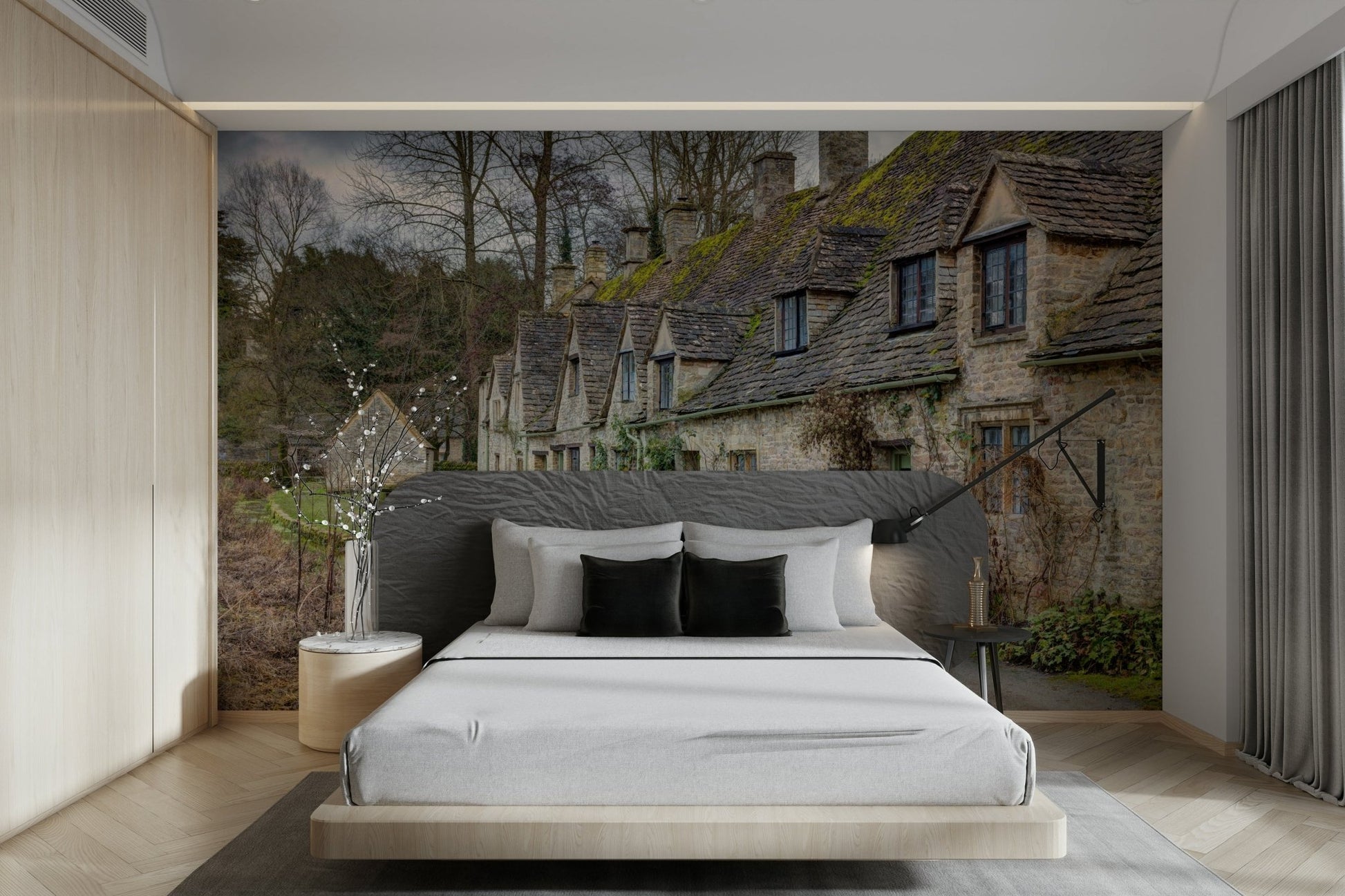 The stone walls have a textured, aged look.

