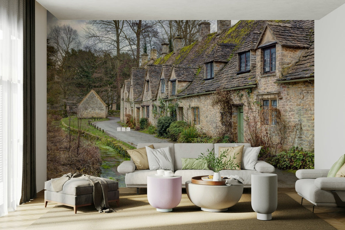 A row of historic stone cottages. GD3403

