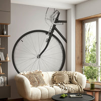 Dynamic cycling race mural perfect for gym or workout room

