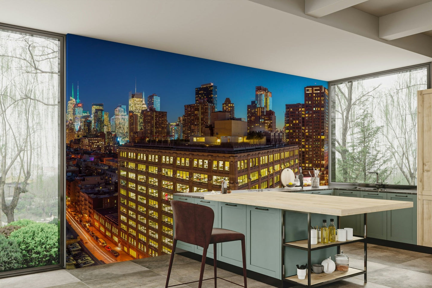 The design offers a sense of a busy, lively place.

