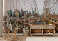 The skyline is full of famous skyscrapers.

