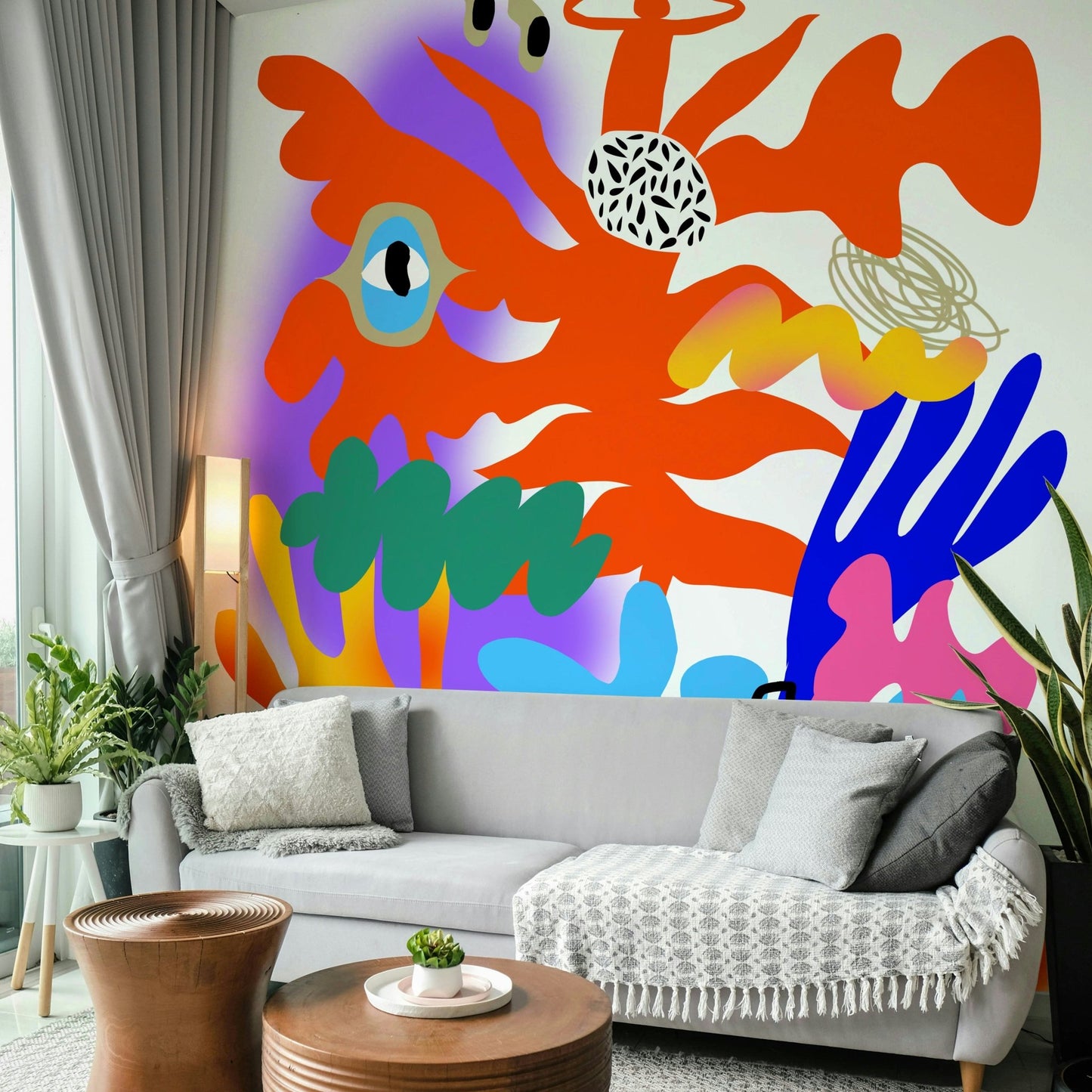 Big Bang mural wallpaper with cosmic burst

