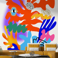 Creative space with Big Bang wall design

