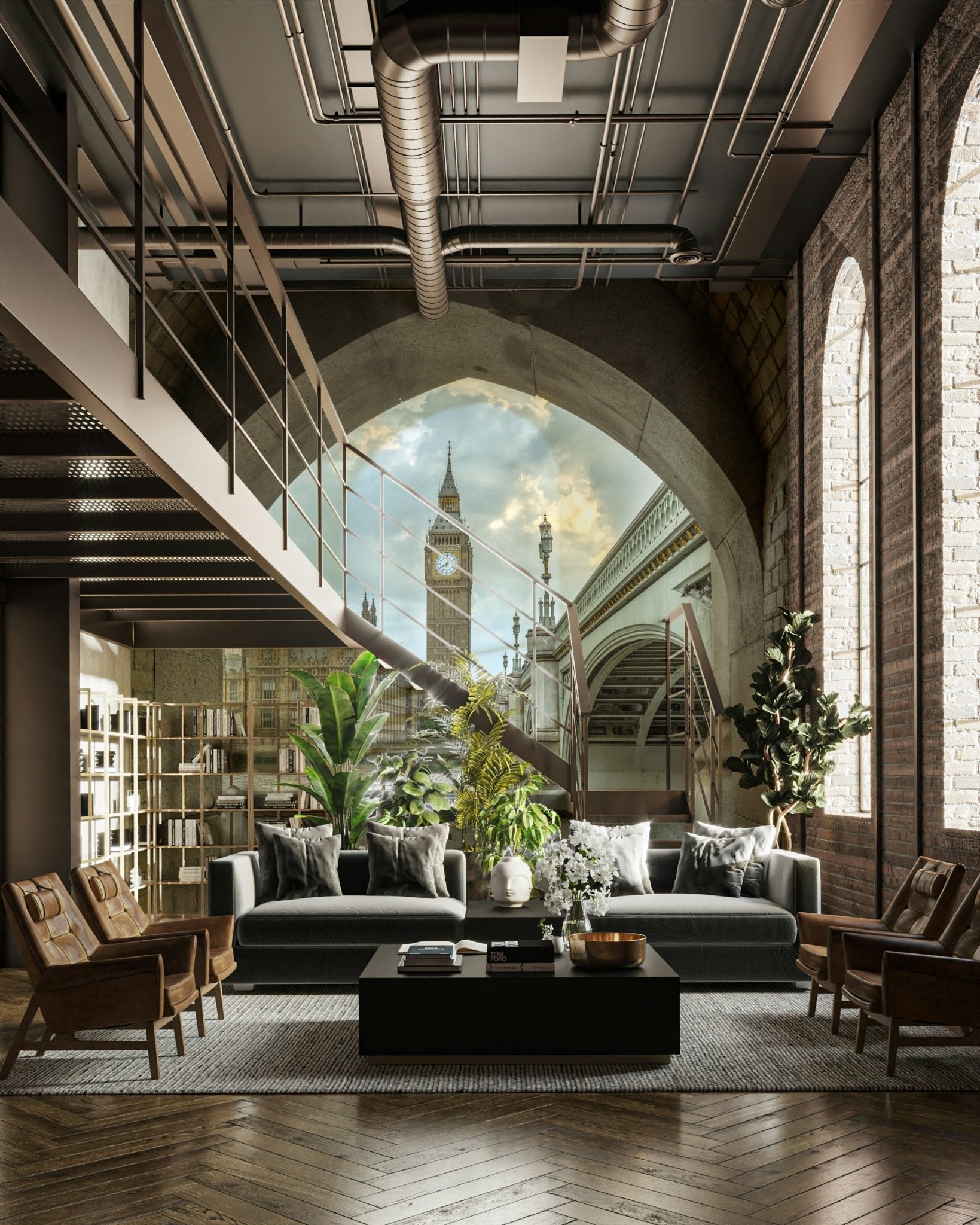 Striking view of London landmark.

