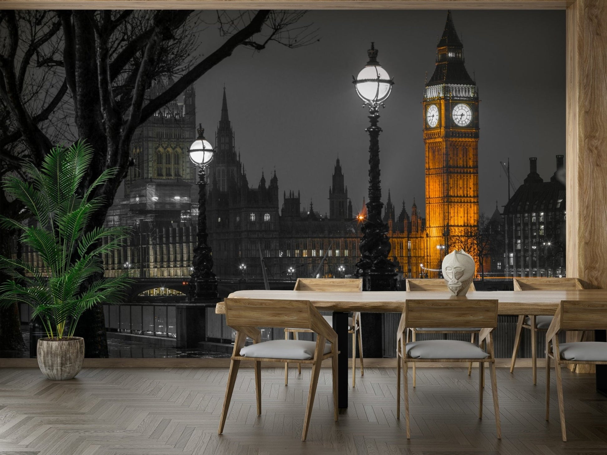 The sky is dark, adding to a moody feel.

