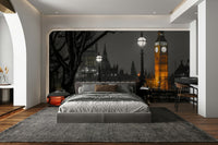 The design offers a sense of a quiet, powerful night in the city.

